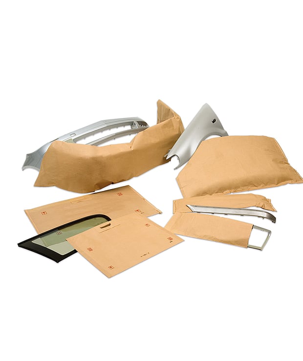 Protective flexible paper bags