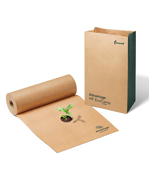 Kraft paper for agriculture and home composting