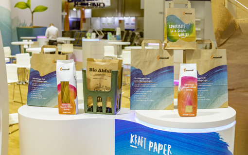 Mondi products on display.