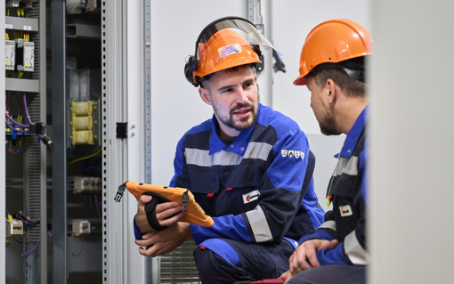 Male operations worker