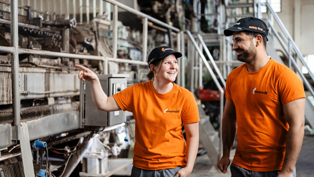 three workers in forest