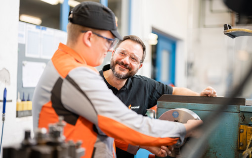 Mitarbeiter in der Produktion