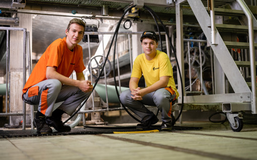Mitarbeiter in der Produkion