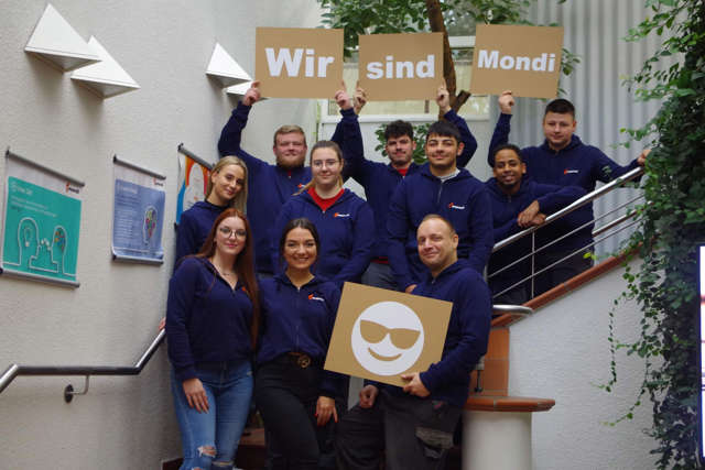Auszubildenden bei Mondi Bad Rappenau