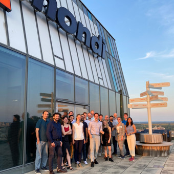 Students at Mondi Vienna office