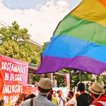 Mondi colleagues at Vienna Pride Parade 2023