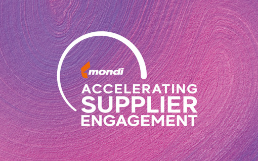Graphic logo for Mondi's Accelerating Supplier Engagement activities.