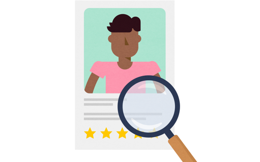 Illustration of a CV.