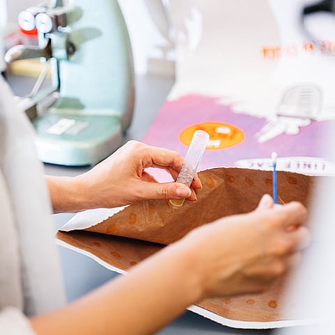 Bags in the production process