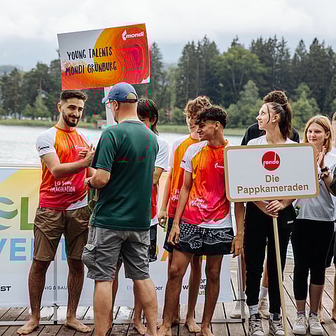Lehrlinge bei einem Event