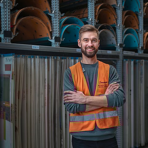 Mondi production worker smiling