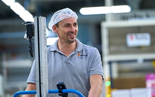 Mitarbeiter in der produktion