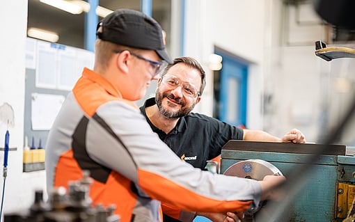 Mitarbeiter in der Produktion