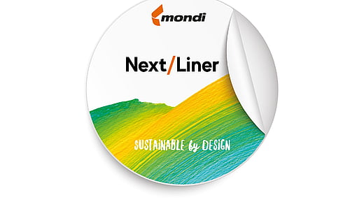 round Mondi graphic with Next/Liner in the centre