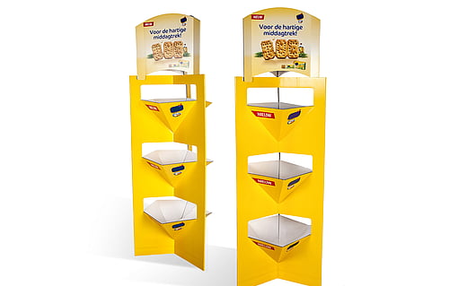 A collection of shelf-ready packaging.