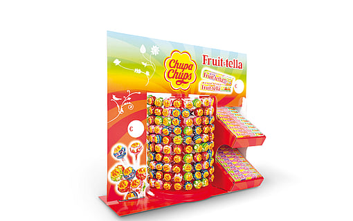 An image of a paper-based counter display.