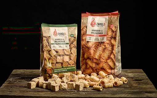 Zarelo paper bag for fire starters