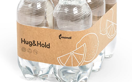 A detailed view of Hug&Hold patent-pending sleeve made of 100% kraft paper.