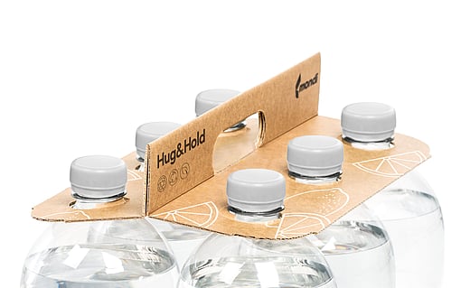 A detailed view of the Hug&Hold corrugated clip.