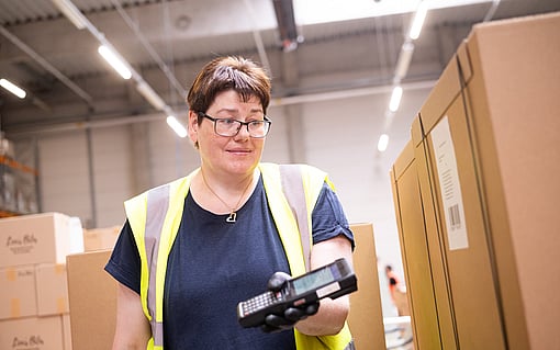 A corrugated box made for heavy duty goods.