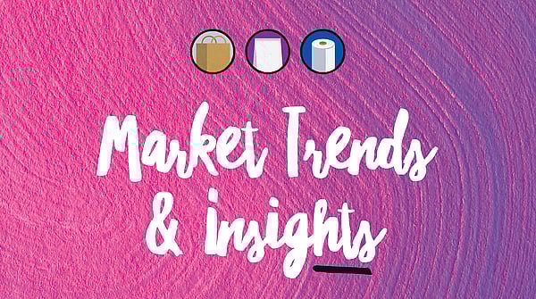 Market Trends and Insights written on pink and purple background.