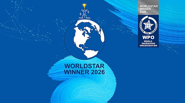 WorldStar Winner 2026, WPO promotional banner, with a blue Mondi brushstroke.