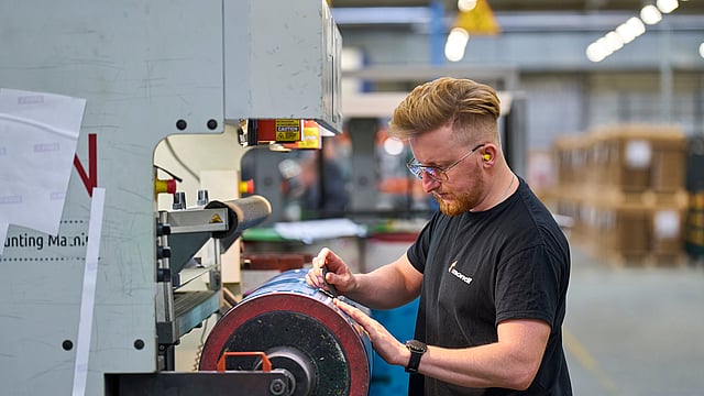 Arbeiter in der Produktion