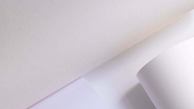 sheets of white paper on a white background