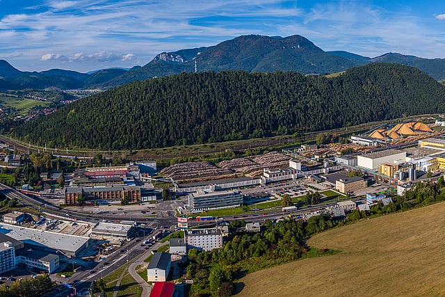 Mondi Ruzomberok plant from above