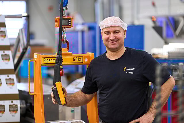 Mitarbeiter in der Produktion