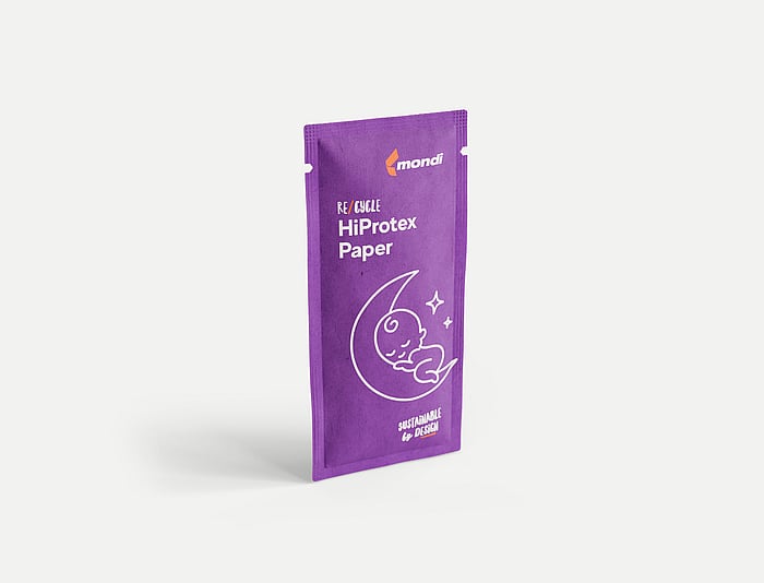 Image of purple pouch, typically used for food, personal care and pet products.