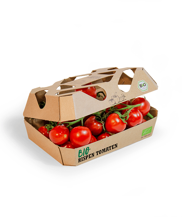 Packaging for fresh tomatoes.