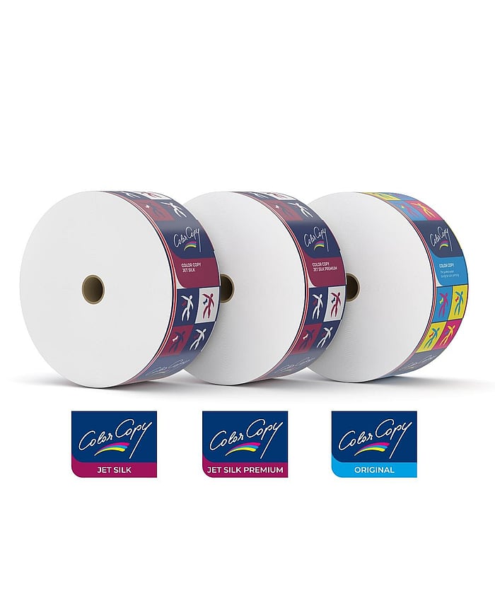 Color Copy for high-speed inkjet reels (Color Copy jet silk premium, Color Copy jet silk, Color Copy original reels)