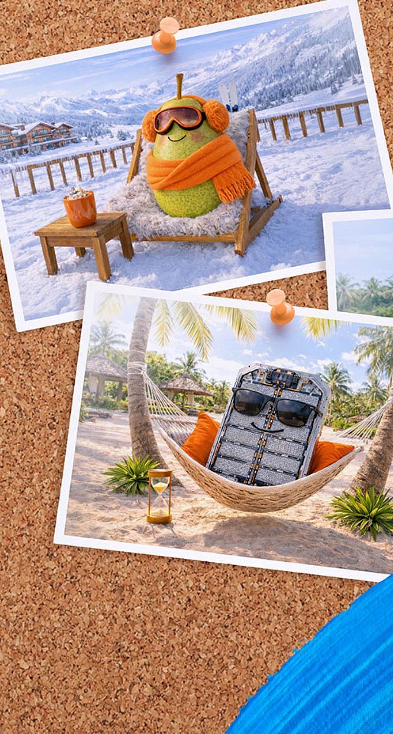 gingerbread man with broken off leg, tomato and mug on a white background