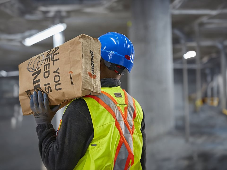 Industrial paper bags