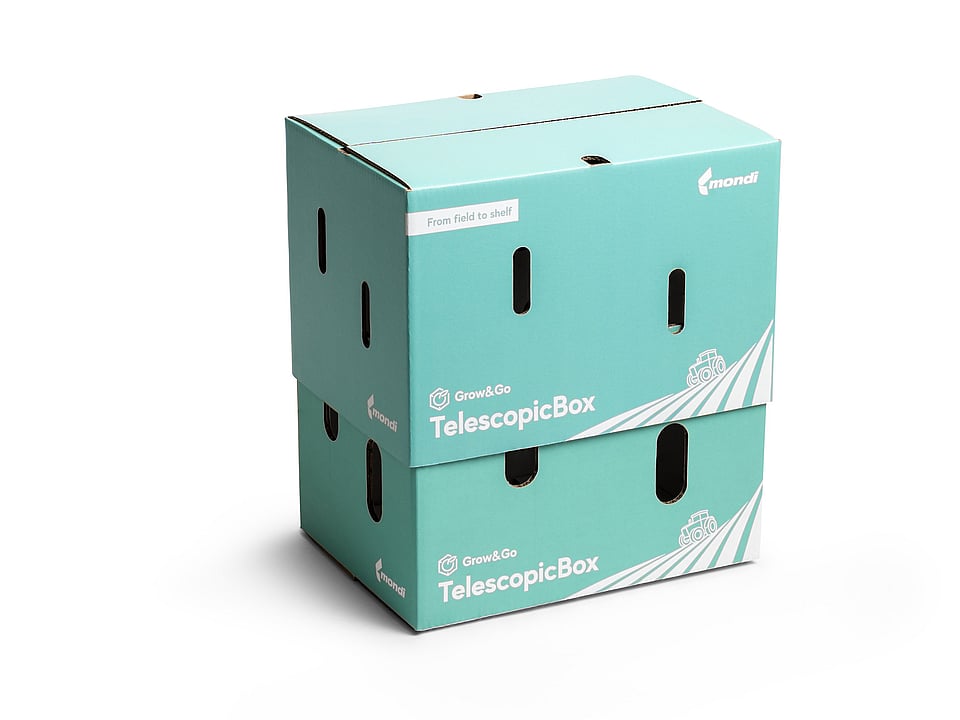 A telescopic box by Mondi that grows in size if needed.