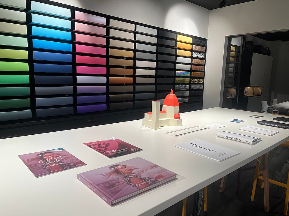Pergraphica premium design papers at Perego Carta's Paper wonder lab