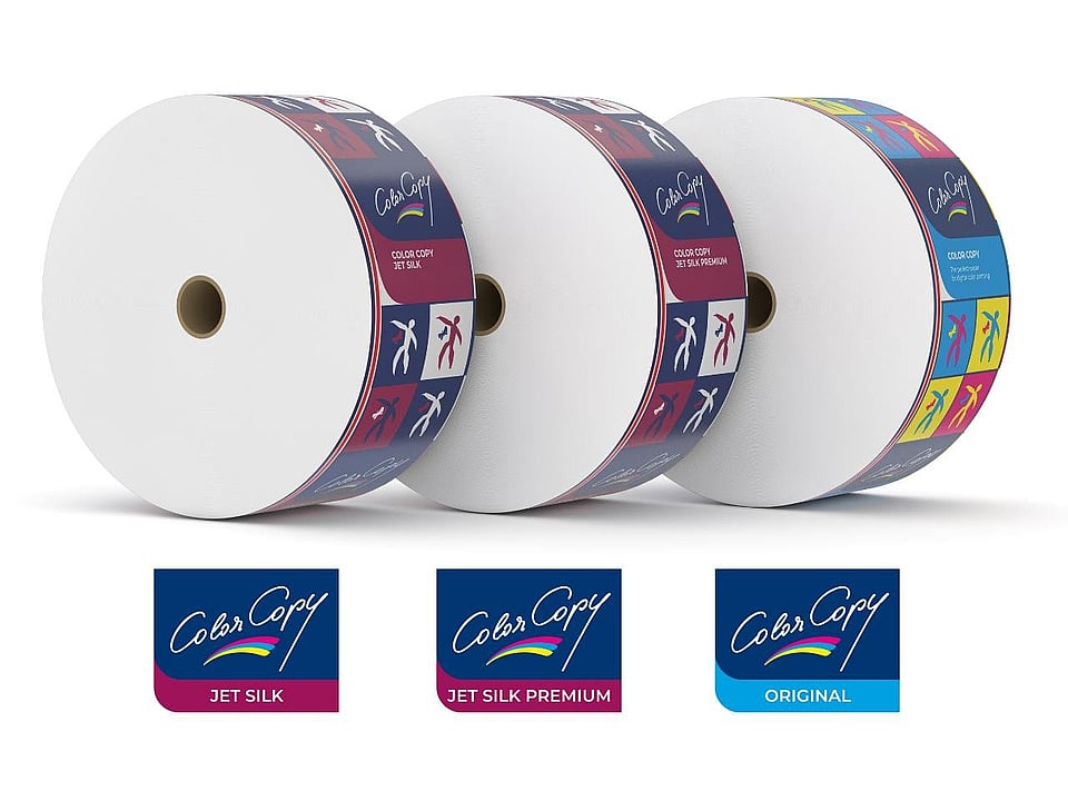Color Copy for high-speed inkjet reels (Color Copy jet silk premium, Color Copy jet silk, Color Copy original reels)