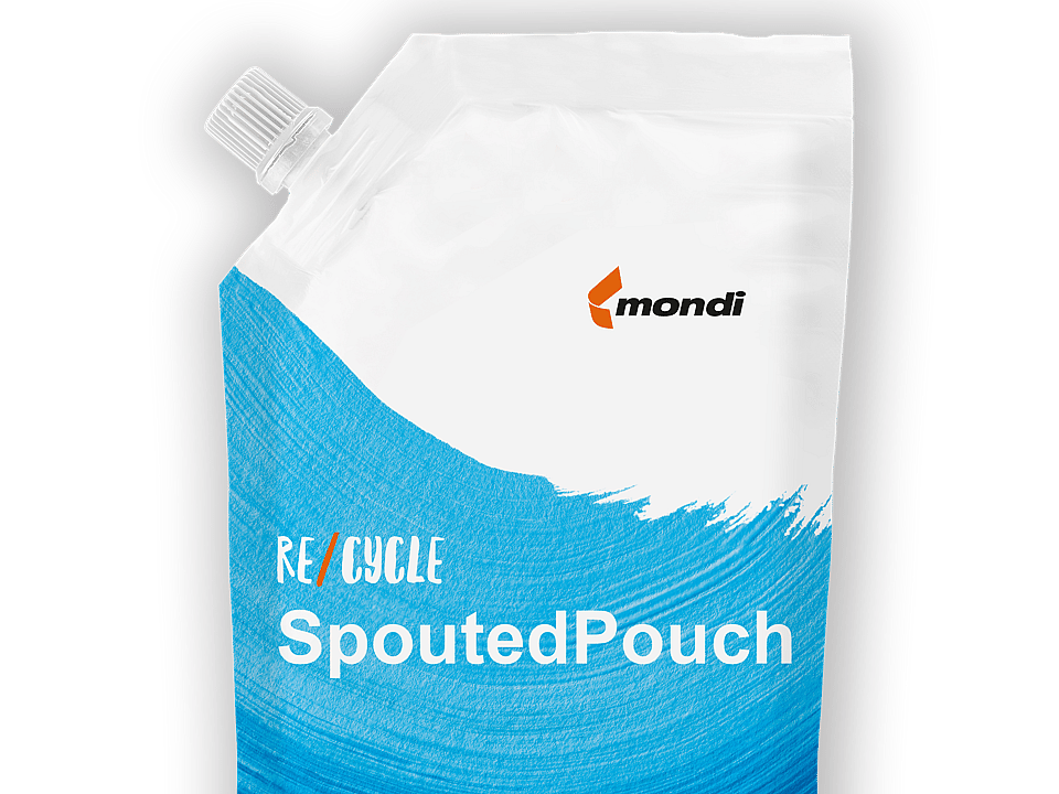re/cycle SpoutedPouch corner