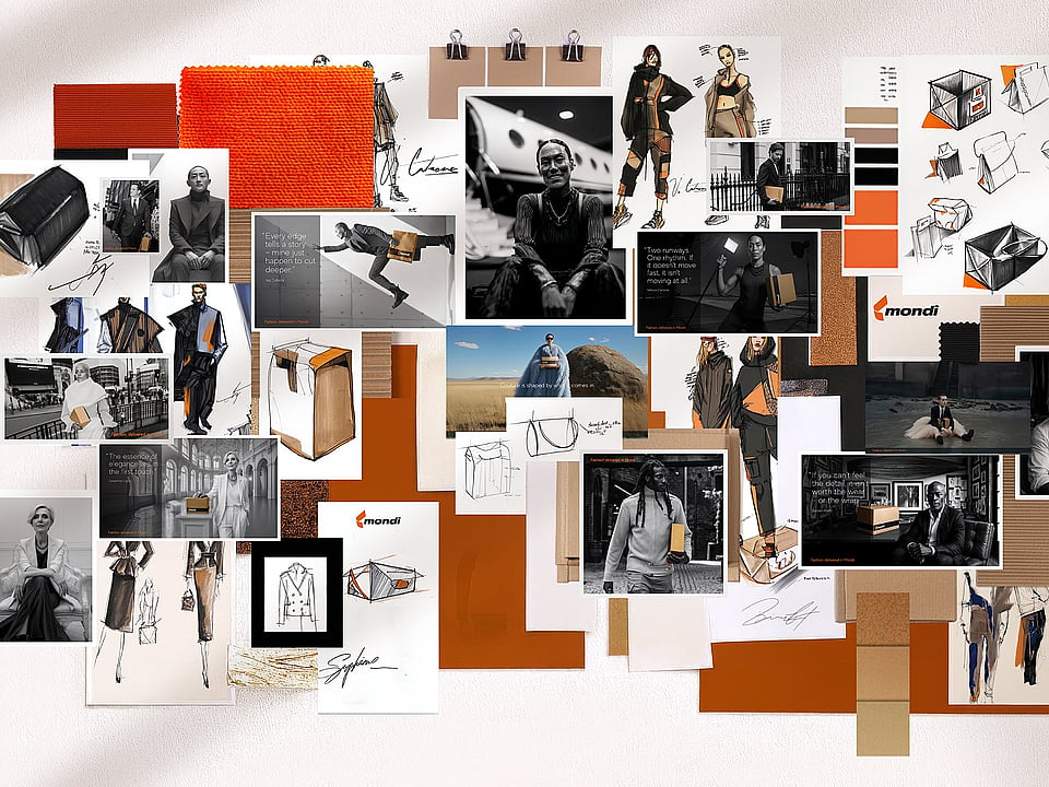 A fashion mood board.