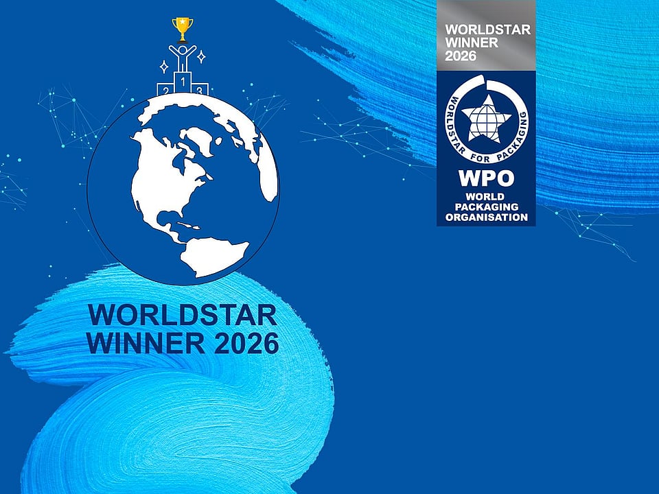 WorldStar Winner 2026, WPO promotional banner, with a blue Mondi brushstroke.