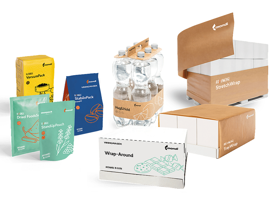 Packshot of Mondi packaging solutions