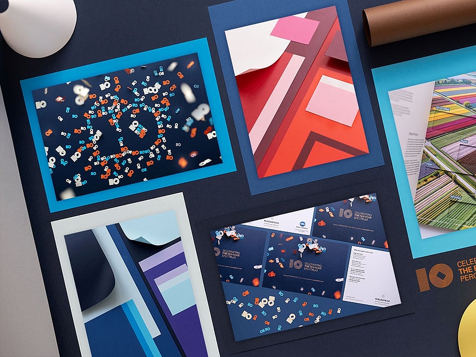 colourful packshots of Pergaphica paper