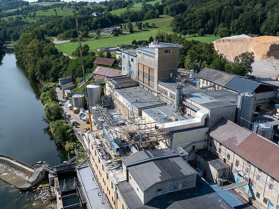 aerial shot of Mondi Neusiedler