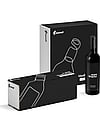Mondi's corrugated packaging solution for wine with four wine bottles.