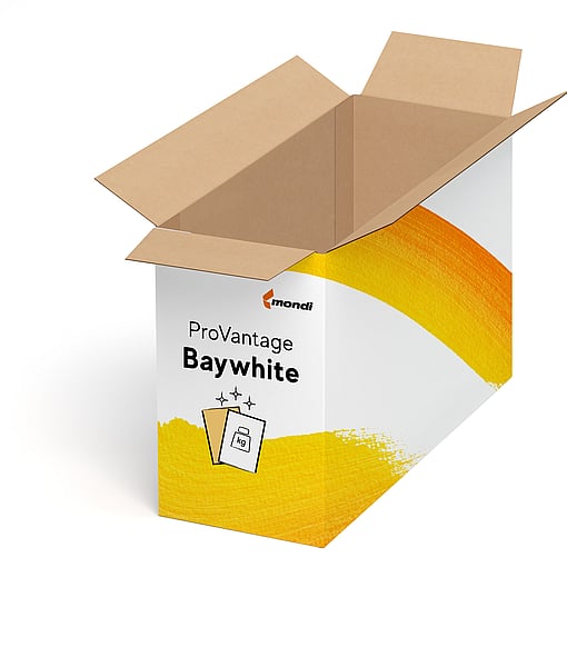 A corrugated box solution with ProVantage Baywhite written on it.