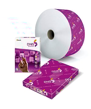 DNS premium range of paper including reams, folio sheets and reels