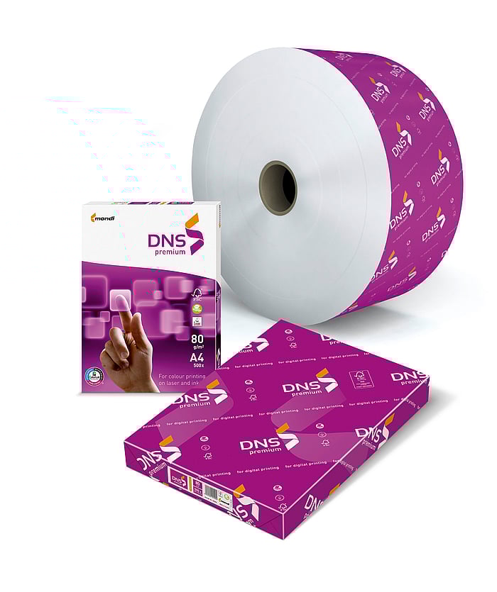 DNS premium range of paper including reams, folio sheets and reels