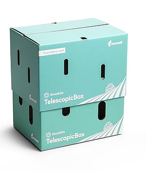 A telescopic box by Mondi that grows in size if needed.