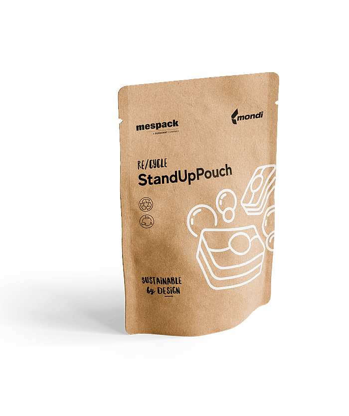 re/cycle StandUp Pouch brown version without zip